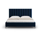 Mazzini Beds Tamno plavi tapecirani bračni krevet s prostorom za odlaganje s podnicom 140x200 cm Casey – | shoptok.hr