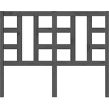  Uzglavlje za krevet sivo 126 x 4 x 100 cm od masivne borovine | shoptok.hr