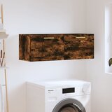 vidaXL Stenska omarica dimljeni hrast 100x36,5x35 cm inženirski les | Shoptok.si