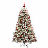  Umjetno božićno drvce s kuglicama 180 cm 300 LED lampica | shoptok.hr