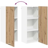 vidaXL Viseča omarica s polico Riga Umetni hrast 40 x 31 x 100 cm | Shoptok.si