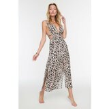 Trendyol Leopard Patterned Viscose Dress Cene