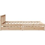 vidaXL Okvir kreveta bez madraca 120 x 200 cm od masivne borovine | shoptok.hr