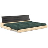 Karup Design Temno zelena raztegljiva sedežna garnitura iz rebrastega žameta 196 cm Base – | Shoptok.si