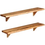 vidaXL Zidne police od masivnog bagremovog drva 2 kom 90 x 20 x 16 cm Cijene