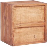 Maison Chic Nočna omarica - Nočna miza s 3 predali 35x25x35 cm trden mahagonij, (21688825) | Shoptok.si