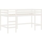  Dječji krevet na kat i zavjese plavi 90x200 cm borovina | shoptok.hr