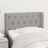  Vzglavje z ušesi svetlo sivo 83x16x78/88 cm blago, (20737114) | Shoptok.si