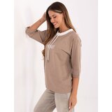 RELEVANCE Blouse-RV-BZ-A892.00-dark beige | Shoptok.si