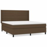  The Living Store Box spring postelja z vzmetnico temno rjava 180x200 cm blago - Box Spring Postelja, (21450140) | Shoptok.si