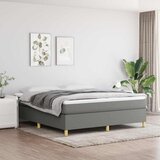  Okvir kreveta s oprugama i madrac svjetlosivi 160x200cm tkanina | shoptok.hr
