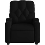  Masažni naslonjač od tkanine crni | shoptok.hr