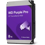 Western Digital Purple Pro Smart Video HDD 8TB internal hard drive 7200 RPM 3.5" Serial ATA | shoptok.hr
