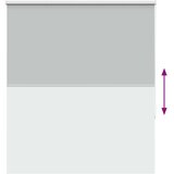 vidaXL Rolo zavjesa Blackout svijetlo siva 135x130 cm Širina tkanine | shoptok.hr