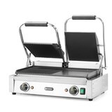 Hendi kontaktni roštilj - dvostruki, polu-glatko, polu-rebrasto, 230V/3600W, 570x375x(H)216mm | Eponuda.com