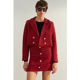 Trendyol Red Premium Woven Blazer Jacket Cene