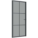  Unutarnja vrata 93 x 201 5 cm crna od ESG stakla i aluminija | shoptok.hr