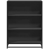 vidaXL Knjižna omara črna 80,5x35x107,5 cm iverna plošča | Shoptok.si