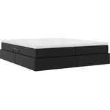  Krevet s madracem i skladištem Crna 200 x 200 cm Lažna koža | shoptok.hr