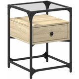 Maison Chic Nočna omarica - Nočna miza sonoma hrast 40x40x55 cm inženirski les, (21690265) | Shoptok.si