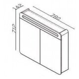 Lineart Ogledalo LINEART EFES 800 white (EFS0800W.MR) | Eponuda.com