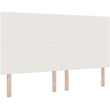  LED glava kreveta S LED lampica Krema 180 cm Poliester | shoptok.hr