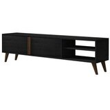 Hanah home tv polica benoit wood black | ePonuda.com
