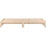  Izvlečna dnevna postelja 2x(90x190) cm trdna borovina, (20601208) | Shoptok.si
