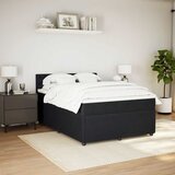  Krevet s oprugama i madracem crni 160x200 cm baršunasti | shoptok.hr