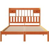  Krevet s regalom za knjige bez madraca 150x200 cm od borovine | shoptok.hr
