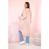 Kesi Sweater with geometric pattern powder pink | shoptok.hr