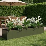  Vrtna saksija Maslinastozelena 360 x 80 x 60 cm Čelična vrata | shoptok.hr