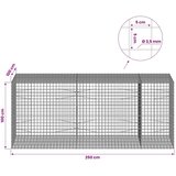  Gabion s žicom debljine 3 5 mm i mrežom 5x5 cm 250x100x100 cm - 100 cm 100 cm 250 cm | shoptok.hr