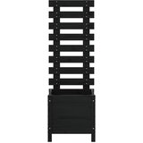  Vrtna sadilica sa stalkom crna 39x39,5x114 cm masivna borovina | Eponuda.com