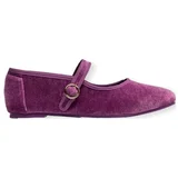 PAEZ Balerinke Mary Jane W - Velvet Amethyst Vijolična