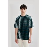 Defacto Comfort Fit Crew Neck Striped Short Sleeve T-Shirt | ePonuda.com