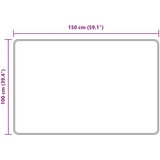 Traka za tepih MARSA Crna 100 x 150 cm Poliester i PVC | shoptok.hr