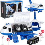 Letalo Transporter + 3 policijska vozila - Rojstni dan - Za 3+ let | Shoptok.si