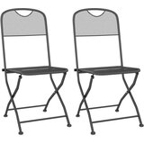  3-dijelni vrtni blagovaonski set od metala i mrežice antracit | shoptok.hr