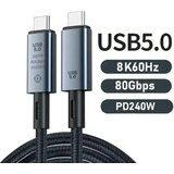 Kelco Kettz KT-UC5-15 Tip C kabl 1.5 m 80Gbps 240W Cene