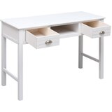  Radni stol bijeli 108 x 45 x 76 cm od masivnog drva paulovnije | shoptok.hr