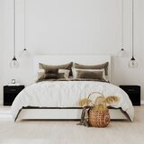 The Living Store Noćni ormarići 2 kom s ladicom crni | shoptok.hr