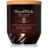 WoodWick Cherry Blossom & Vanilla dišeča sveča z lesenim stenjem 184 g