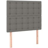  Posteljni okvir z vzglavjem temno siv 120x200 cm blago, (20903279) | Shoptok.si