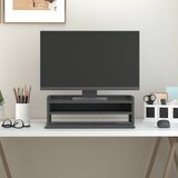  Stalak za monitor sivi 50 x 24 x 16 cm od masivne borovine | shoptok.hr
