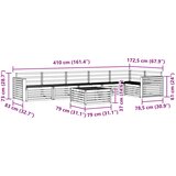  Set vanjskih sofa 7 kom. Prirodna | shoptok.hr