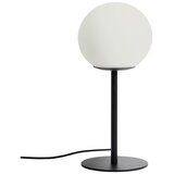 Kave Home Bela/črna namizna svetilka s steklenim senčilom (višina 35 cm) Brisia – Cene