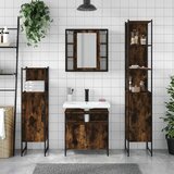  4-dijelni set kupaonskih ormarića boja dimljenog hrasta drveni | shoptok.hr