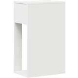 vidaXL Računalniški stolp s predalom bela 30x44x74 cm | Shoptok.si