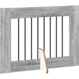  Vrata za pse s postoljem 4 pcs Siva sonoma 80 x 60 cm | shoptok.hr